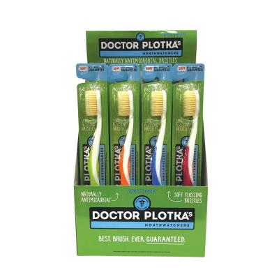 Doctor Plotka's Mouthwatchers Toothbrushes Adult Soft Mixed x 20 Display (Blue, Green, Orange, Red)